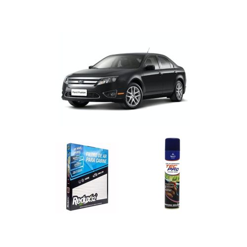 KIT FILTRO DE CABINE ARC1129 + LIMPA AR CONDICIONADO FUSION 2013 A 2021