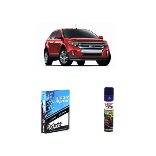 Kit filtro de cabine arc208 Redux32 + limpa ar condicionado Tecfil para edge 2011 a 2021