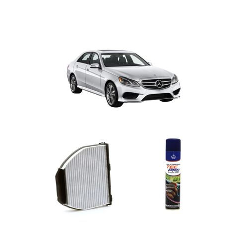 Kit filtro de cabine arc1197CA Redux32 + limpa ar condicionado Tecfil para mercedes benz e250