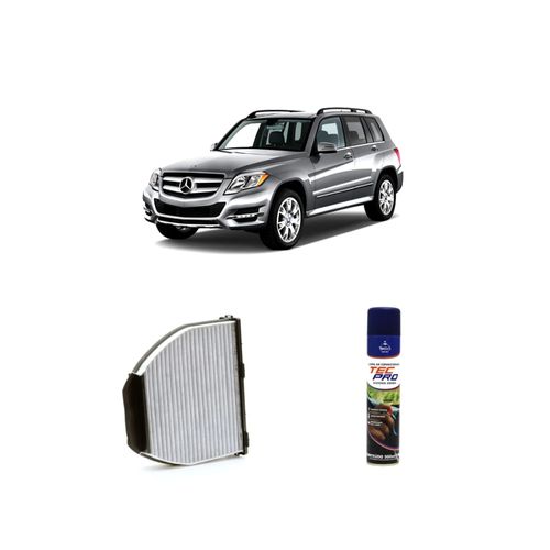 Kit filtro de cabine arc1197CA Redux32 + limpa ar condicionado Tecfil para mercedes benz glk220