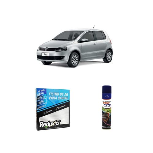 KIT FILTRO DE CABINE ARC1111 + LIMPA AR CONDICIONADO FOX 2012 A 2021