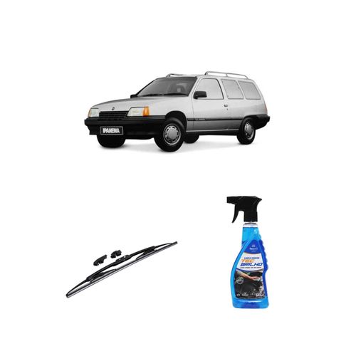 KIT LIMPA VIDROS SPRAY TECBRILHO 500ML PARA-BRISA TECBRIL + PALHETA UNIVERSAL FORTLINE 18'' REDUX32 IPANEMA DE 1990 A 1998