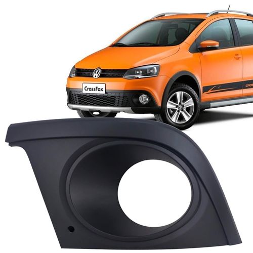 Moldura do Farol de Milha Lado Esquerdo com Furo Original Volkswagen CrossFox 2010 até 2014 SpaceCross 2011 até 2014