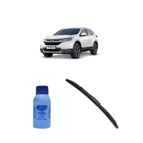 Kit Limpa Vidros Visão Clara 100ml Tecbril + Palheta Hybrid 26" Redux32 Honda CR-V de 2020 em diante