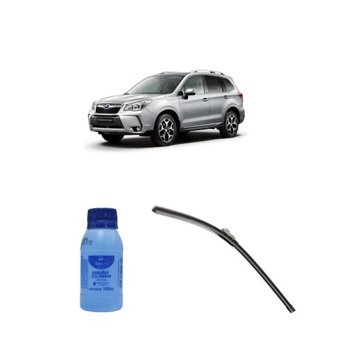 Kit Limpa Vidros Visão Clara 100ml Tecbril + Palheta Sportline 26" Redux32 Subaru Forester de 2013 em diante