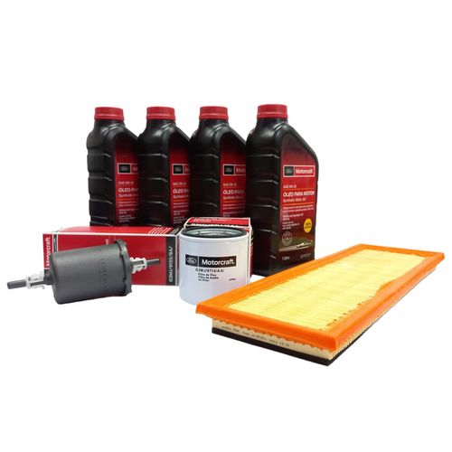 Kit Revisão 4 Litros de Óleo 5W30 Sintético + Filtro de Óleo e Combustível + Filtro de Ar Ka 07 até 2013 Fiesta 02 até 2014 Ecosport 03 até 2012