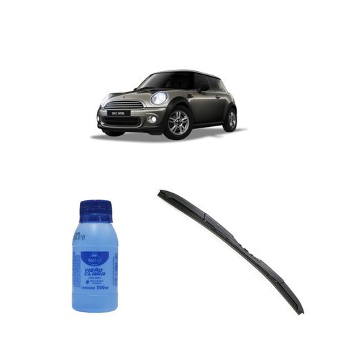 Kit Limpa Vidros Visão Clara 100ml Tecbril + Palheta Totalclip 18" Redux32 Mini One de 2012 em diante