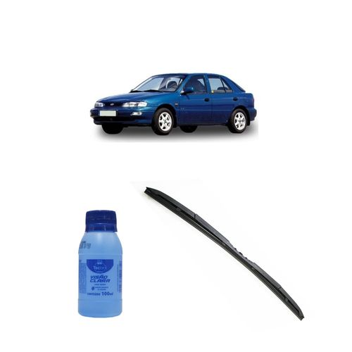Kit Limpa Vidros Visão Clara 100ml Tecbril + Palheta Totalclip 21" Redux32 Kia Sephia de 1992 a 1997