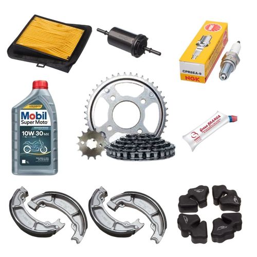 Kit Revisão Relação Filtro Completo Start 160 KS 2016 a 22