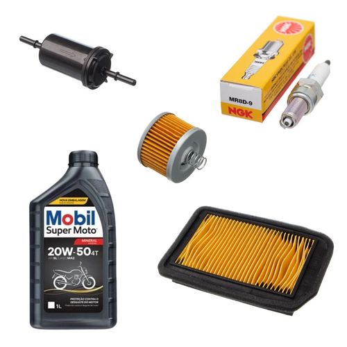 Kit Revisão Filtro ar Gasolina Vela XTZ 150 Crosser