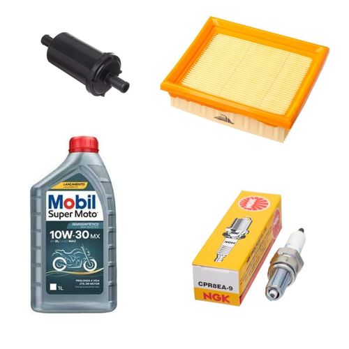 Kit Revisão Filtro ar Gasolina Vela NXR 150 Bros 2009 a 2015