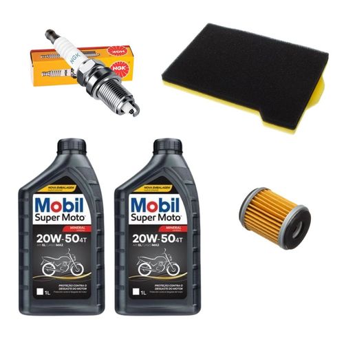 Kit Revisão Filtro ar Vela Fazer 250 06/15 Lander 07/15