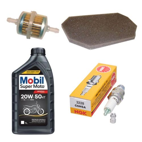 Kit Revisão Filtro ar Gasolina Vela Biz 100 1998 a 2005