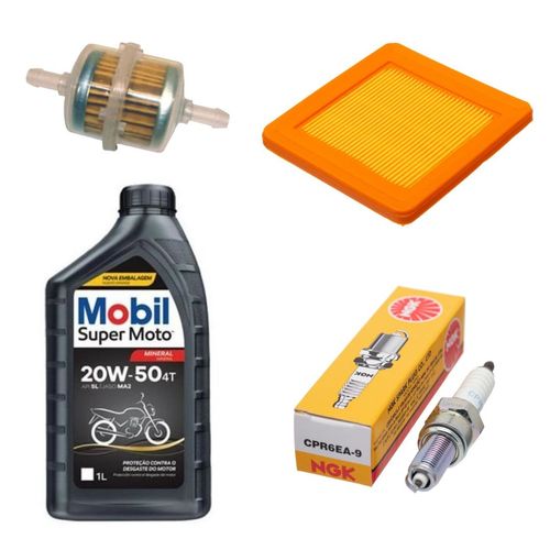 Kit Revisão Filtro ar Gasolina Vela Biz 125 2006 a 2010