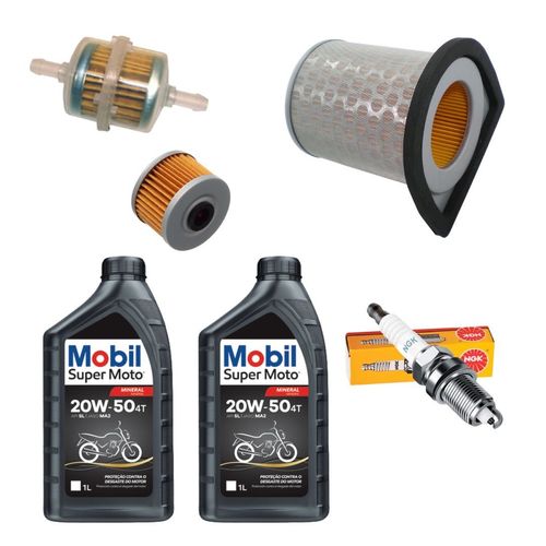 Kit Revisão Filtro ar Gasolina Vela CBX 250 Twister 2001/08