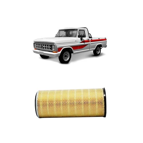 Filtro Ar Redux32 Arp37 91tu9601-Aa Ap7998 Para Ford F1000 D 4.3 Diesel Brasileira 4x4 De 2000 A 2000
