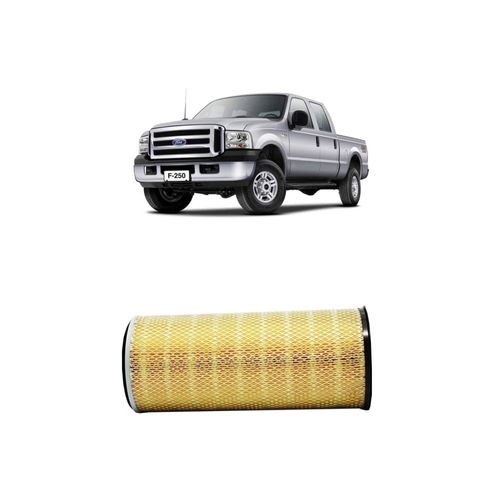 Filtro Ar Redux32 Arp37 91tu9601-Aa Ap7998 Para Ford F250 4.2 Mwm Diesel De 1/1999 A 2021