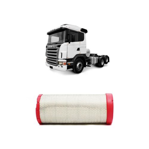 Filtro Ar Redux32 Ari503/2 1869991 Asr181 Para Scania 114p 24v Sohv L6 Diesel Turbo/Intercooler De 1998 A 2022