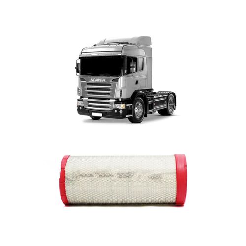 Filtro Ar Redux32 Ari503/2 1869991 Asr181 Para Scania R 24v Sohv L6 Diesel Turbo/Intercooler De 1998 A 2022
