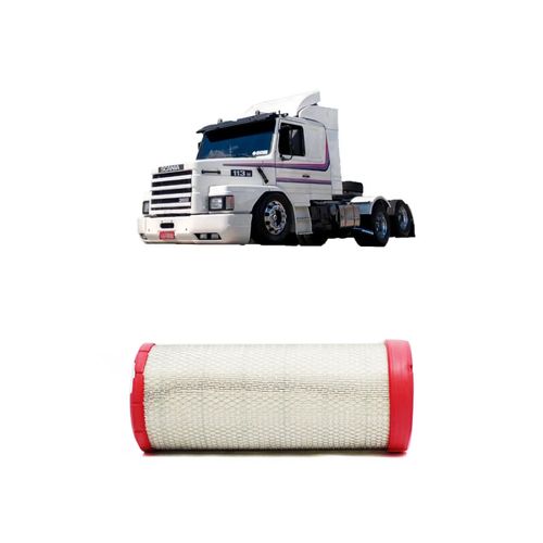 Filtro Ar Redux32 Ari503/2 1869991 Asr181 Para Scania T 24v Sohv L6 Diesel Turbo/Intercooler De 1998 A 2022