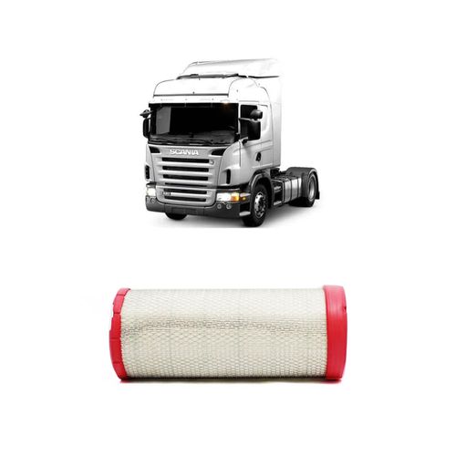 Filtro Ar Redux32 Ari503/2 1869991 Asr181 Para Scania G420 Dc12-06 Euro 3 Diesel 420 Cv De 2008 A 2022