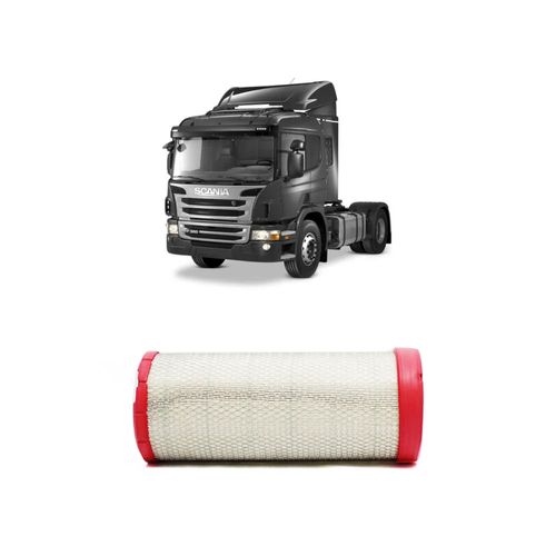 Filtro Ar Redux32 Ari503/2 1869991 Asr181 Para Scania P360 Dc 13.06 Diesel Euro 5 De 4/2010 A 2022
