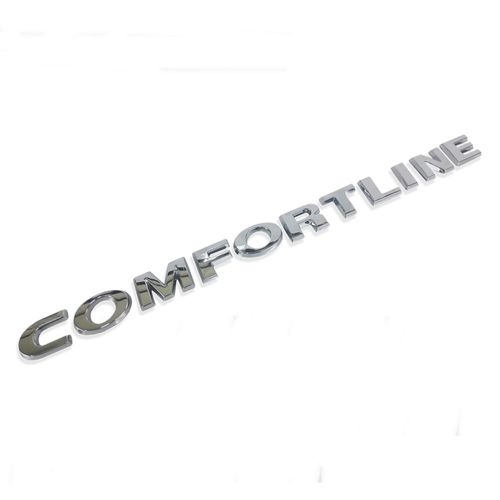 Emblema Cromado Comfortline da Porta Dianteira Original Volkswagen Voyage G5 e G6 2010 até 2017