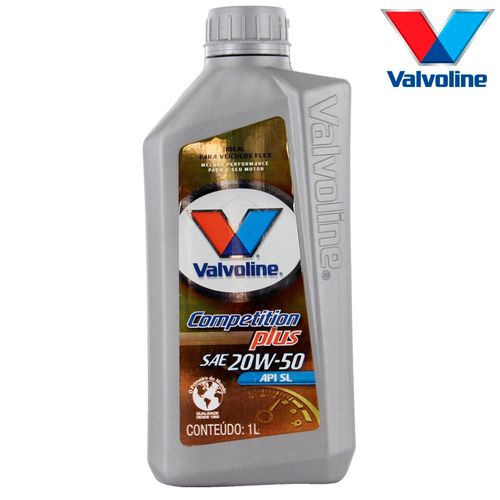 Óleo Lubrificante do Motor SL 20W50 Competition Plus Valvoline - 1L
