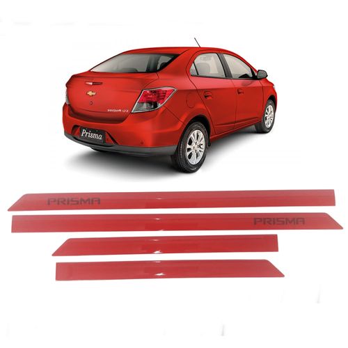 Jogo Friso Lateral Personalizado Chevrolet Novo Prisma 2013 em Diante