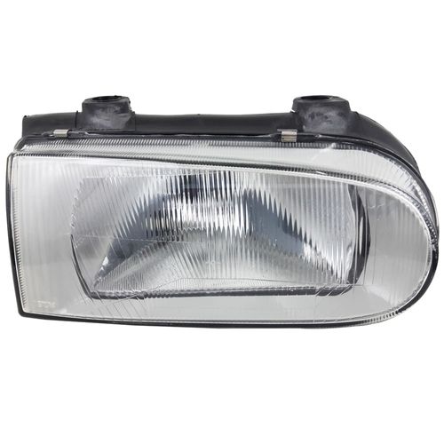 Farol Principal Cinza com Carcaça Preta Gol Parati Saveiro Versão G2 95 até 99