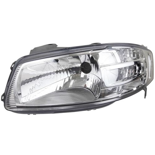Farol Principal Cromado com Carcaça Cinza Gol Parati Saveiro Versão G4 2005 até 2014