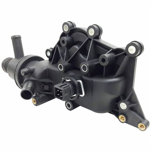 Carcaça da Válvula Termostática com Sensor de Temperatura Renault Clio Kangoo Megane e Scenic Todos com Motor 1.6 16v KM4