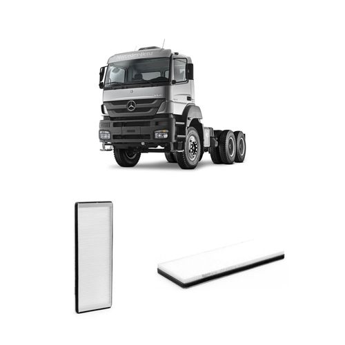 Filtro Cabine Redux32 Arc014 A9408350047 Acp969 Para Mercedes Benz Axor 2533 6x2 Plataforma Rodoviário (Com Ar) De 2002 A 2022