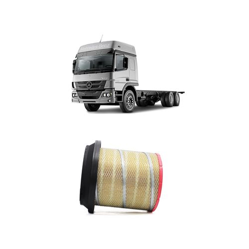 Filtro Ar Redux32 Arp44 A0040948304 Ap9496 Para Mercedes Benz Atego 2425 Om 906 - 6.2 L 18v Sohv L6 Diesel Om 906 La De 1/2005 A 12/2012
