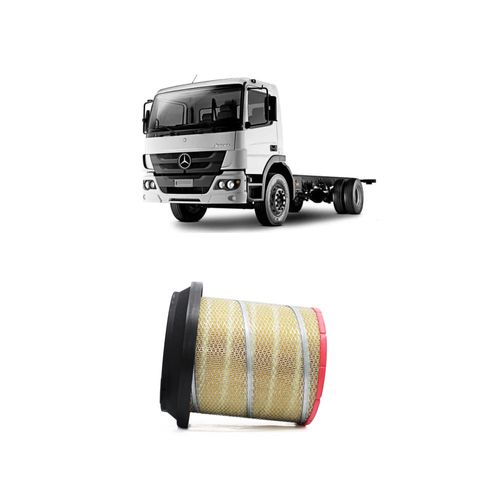 Filtro Ar Redux32 Arp44 A0040948304 Ap9496 Para Mercedes Benz Atego 1315 Om 904 La Diesel De 2005 A 2006