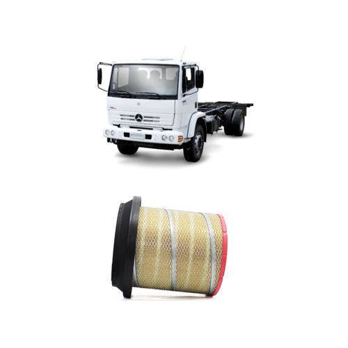Filtro Ar Redux32 Arp44 A0040948304 Ap9496 Para Mercedes Benz Atego 1718 Om 904 La Diesel De 1/2005 A 12/2012