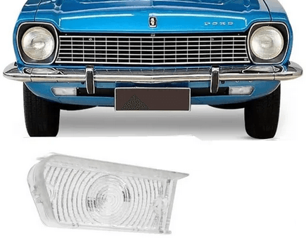 Lente Pisca Seta Dianteira Corcel 1 1973>1977 Belina 1 Cristal Original 176D