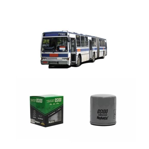Filtro Óleo Redux32 Os100 Psl166 - Volvo B58 Thd 100d Para 100e Urbanos, Rodoviários E Articulados Diesel De 1980 A 1983