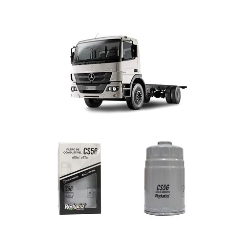 Filtro Combustível Redux32 Cs56 301155612 Psc991 Para Mercedes Benz 1215la Om 904 La Diesel De 1996 A 12/1997
