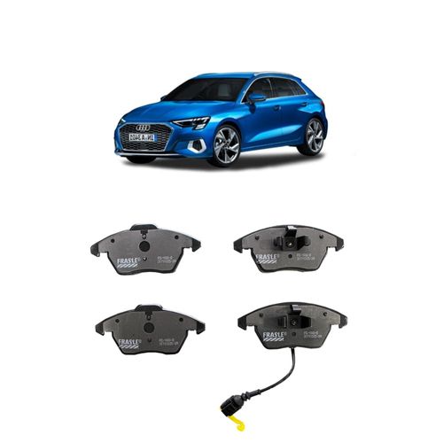 Jogo De Pastilha De Freio Dianteiro Fras-Le Pd1000b Para Audi A3 Sportback Attraction 2.0 L 16v Dohc L4 De 2008 Até 2014