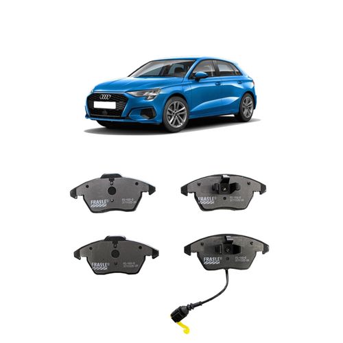 Jogo De Pastilha De Freio Dianteiro Fras-Le Pd1000b Para Audi A3 Sport S Tronic 1.6 L 8v Ohc L4 De 2005 Até 2012