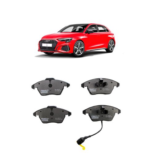 Jogo De Pastilha De Freio Dianteiro Fras-Le Pd1000b Para Audi A3 Sportback Tfsi 2.0 L 16v Dohc L4 De 2005 Até 2007