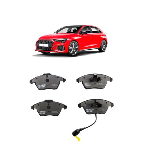 Jogo De Pastilha De Freio Dianteiro Fras-Le Pd1000b Para Audi A3 Sportback 1.6 L 8v Ohc L4 De 2005 Até 2012