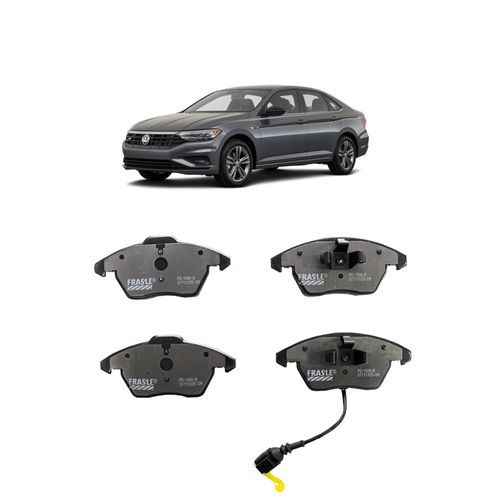 Jogo De Pastilha De Freio Dianteiro Fras-Le Pd1000b Para Volkswagen Jetta Highline 2.5 L 20v Dohc L5 De 2007 Até 2010
