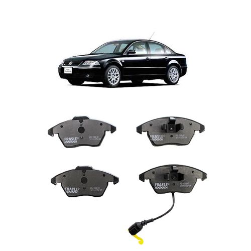Jogo De Pastilha De Freio Dianteiro Fras-Le Pd1000b Para Volkswagen Passat 4 Motion 3.2 L 24v Dohc V6 De 2005 Até 2010