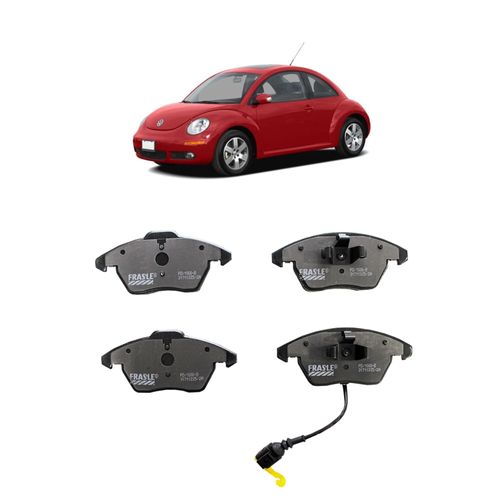 Jogo De Pastilha De Freio Dianteiro Fras-Le Pd1000b Para Volkswagen New Beetle 2.0 Mi 2.0 L 8v Sohc L4 De 2007 Até 2010
