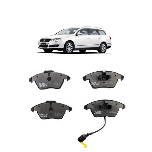 Jogo De Pastilha De Freio Dianteiro Fras-Le Pd1000b Para Volkswagen Passat Variant Comfortline 2.0 L 16v Dohc L4 De 2005 Até 2008