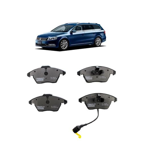 Jogo De Pastilha De Freio Dianteiro Fras-Le Pd1000b Para Volkswagen Passat Variant Highline 3.2 L 24v Dohc V6 De 2005 Até 2010