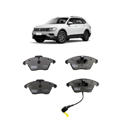 Jogo De Pastilha De Freio Dianteiro Fras-Le Pd1000b Para Volkswagen Tiguan 250 Tsi 1.4 L 16v Dohc L4 De 2016 Até 2018
