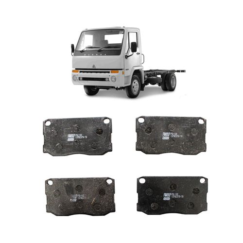 Jogo De Pastilha De Freio Dianteiro Fras-Le Pd102 Para Agrale 6000 E-Mec Serie 10 4.3 L 8v Sohv L4 De 2005 Até 2011